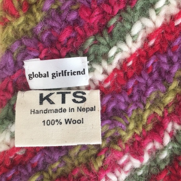 Colorful scarf. 100% wool - Picture 3 of 3